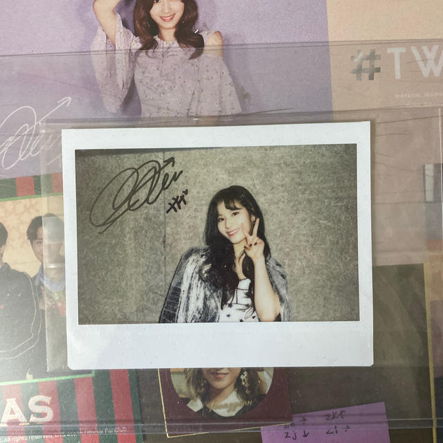サナ 直筆サイン入りチェキ Hare Hare TWICE サナ チェキ 直筆サイン