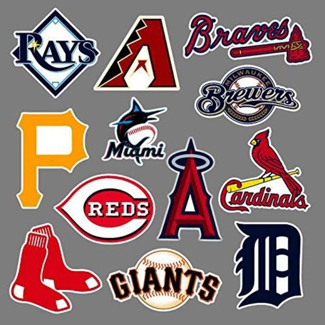 MLB チームロゴ メジャーリーグ ［防水加工］ステッカー / 30枚セット