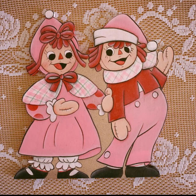 トールペイント♡意地悪☆ラガディ☆アン&アンディ☆クリスマスの通販