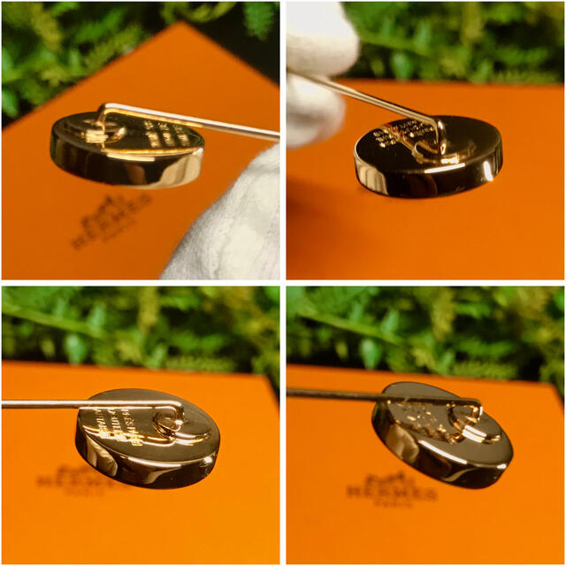 HERMES - 使い方色々✨HERMES❤️コロゾ ピンブローチ❤️ハットピンの