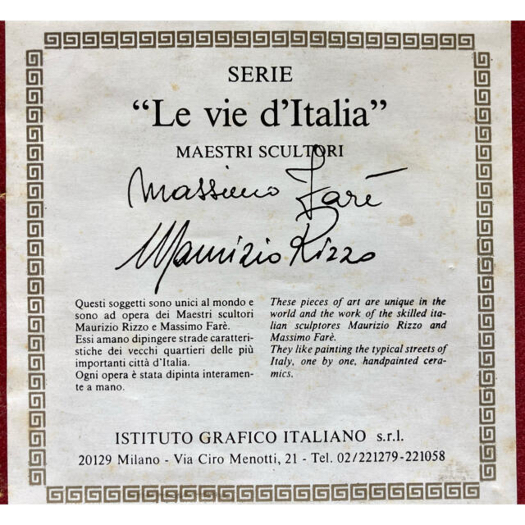 立体絵画・Le vie d Italia】木彫り・彫刻（イタリア製）の通販 by