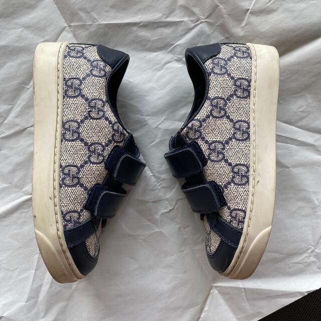 GUCCI - GUCCI グッチ チルドレンズ キッズ レザースニーカー 25 の