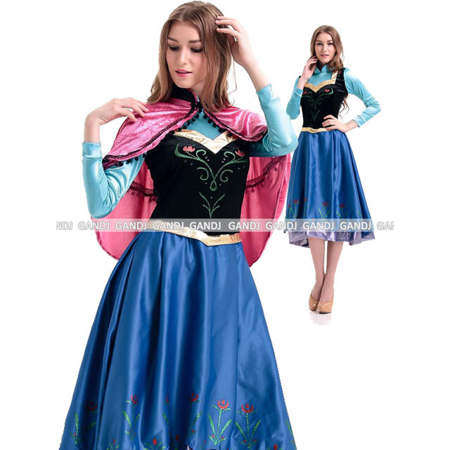 アナと雪の女王 アナ雪コスプレ ハロウィン 仮装 衣装ディズニー 送料