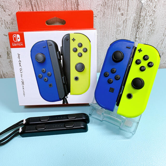 Nintendo Switch - 美品 人気カラー ブルー イエロー Switch 左右