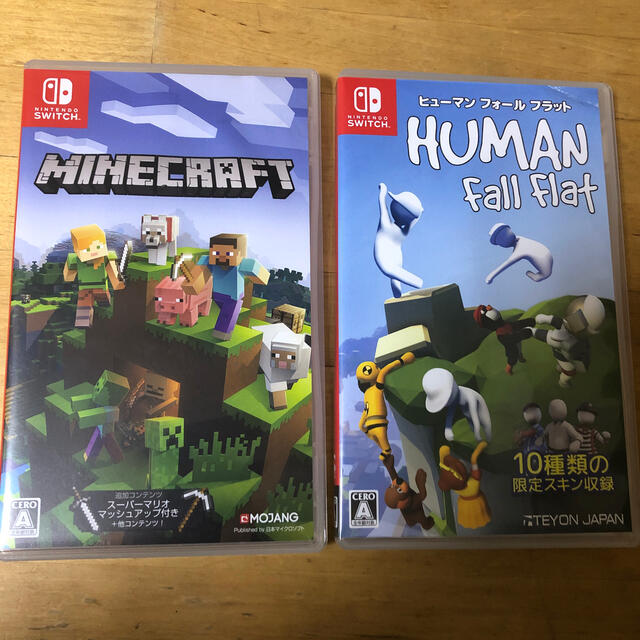 Nintendo Switch - ヒューマン フォール フラット minecraft セット