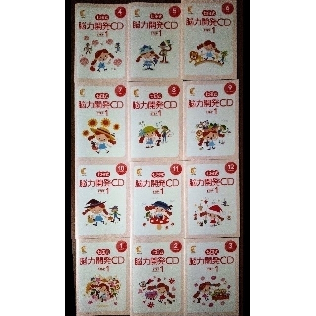 脳力開発CD STEP 3 12枚セット 七田式 七田式 脳力開発CD（12ヶ月分）