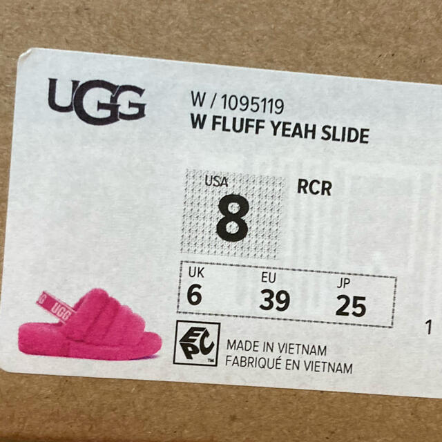 UGG - 新品未使用 UGG アグ ファーサンダル 25cm ピンクの通販 by riri