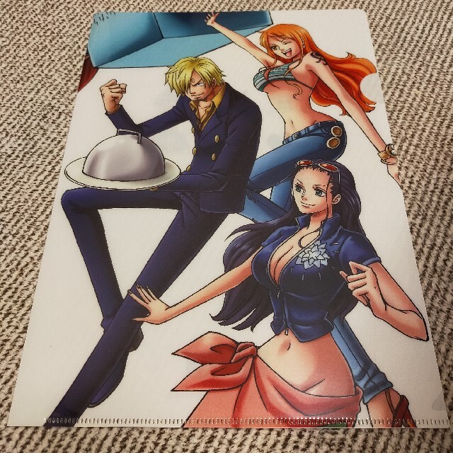 クリアファイル ワンピース ONE PIECE サンジ ナミ ロビン 未使用の