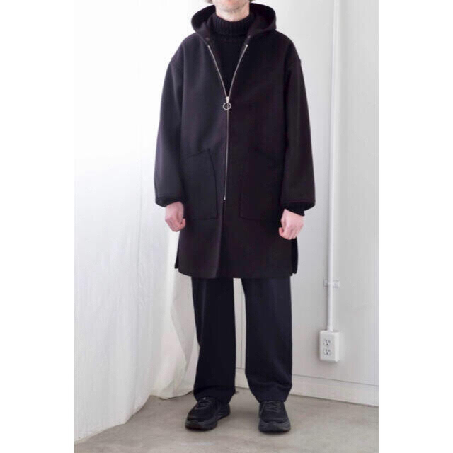 COMOLI - コモリ コート メルトンフーデッドコート comoliの通販 by