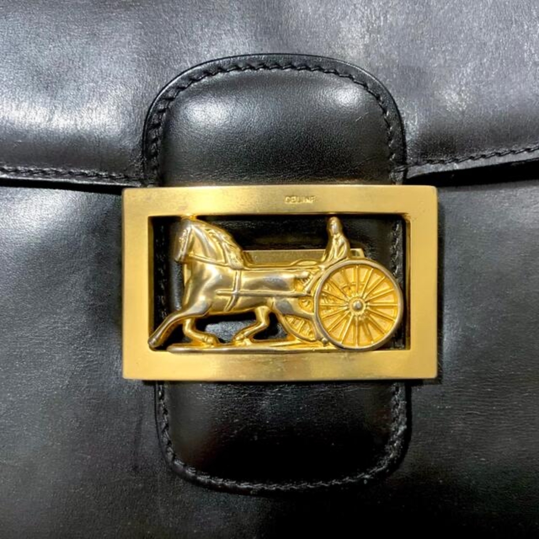 CELINE - 【希少美品】セリーヌ CELINE ショルダーバッグ 馬車金具