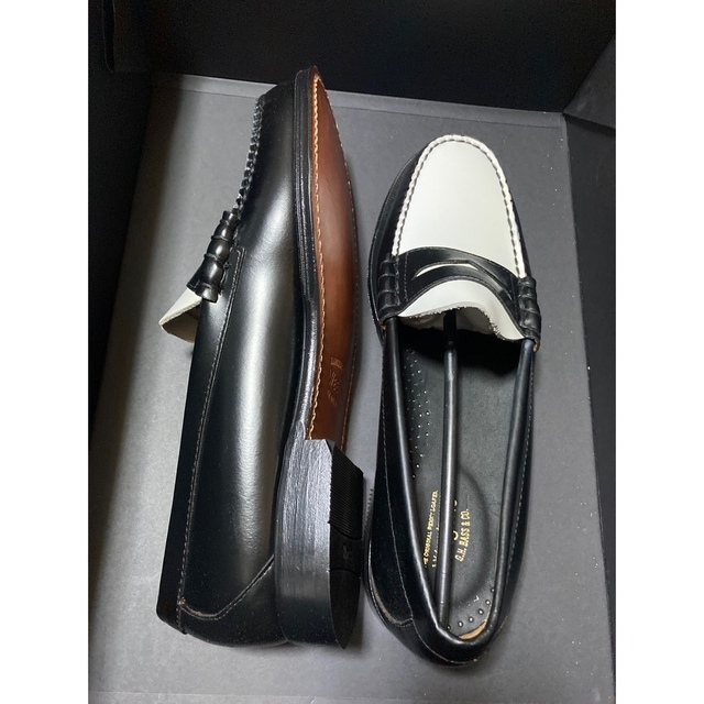 G.H.BASS - 新品 ローファー 白黒 WUEEJUNS LARSON g.h bassの通販 by