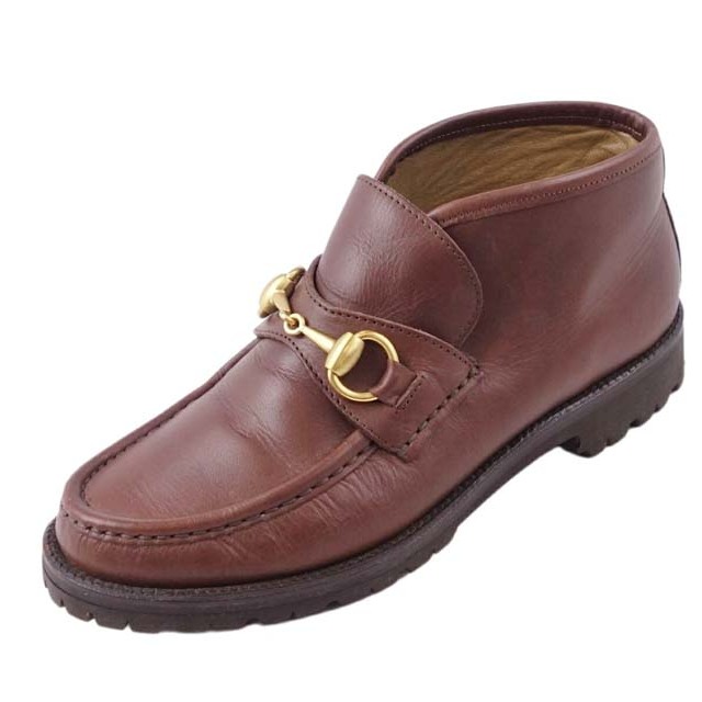 GUCCI - オールド グッチ ブーツ チャッカブーツ ホースビット カーフ