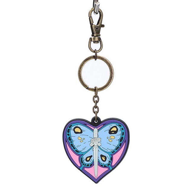 ジョジョアニメ展 徐倫の蝶モチーフラバーキーホルダーの通販 by