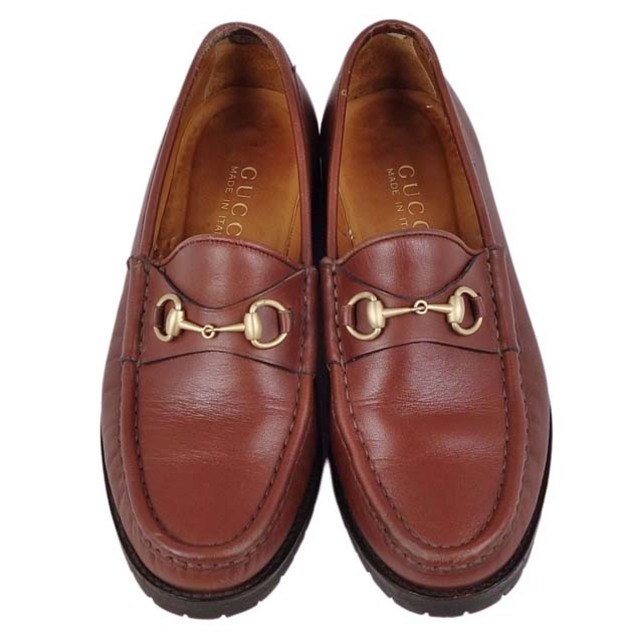 GUCCI - Vintage グッチ GUCCI ローファー ホースビット カーフレザー