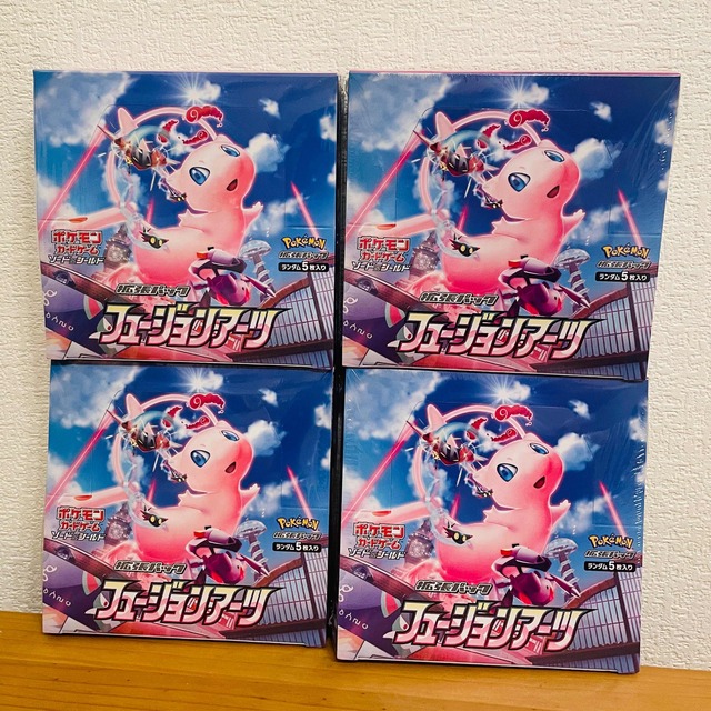 ポケモンカード フュージョンアーツ シュリンク付き 4box