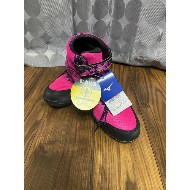 ミズノMIZUNO安全靴オールマイティSD13H限定カラーピンクxシルバー