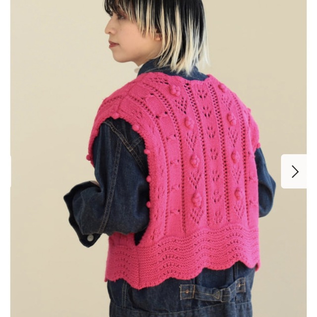 BEAMS BOY - BEAMS BOY / アラン カーディガン ベストの通販 by yu