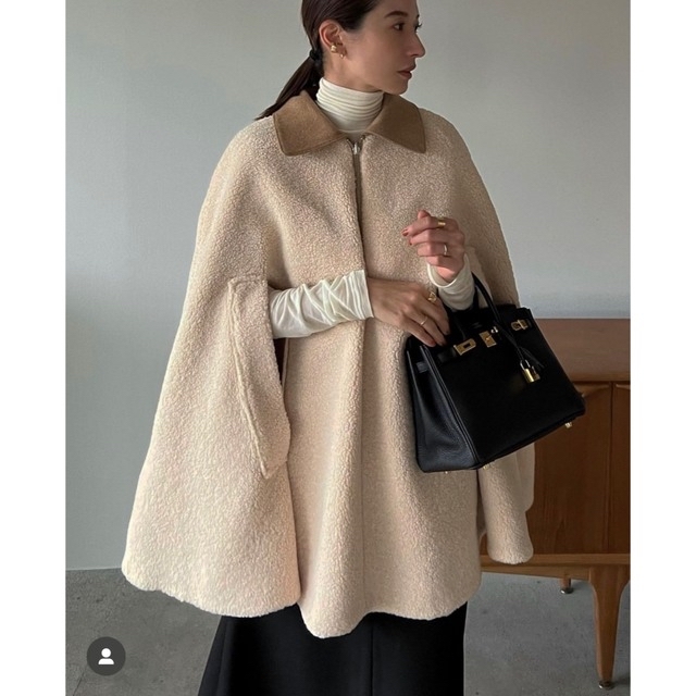 CLANE - CLANE REVERSIBLE BOA MILITARY CAPE COATの通販 by