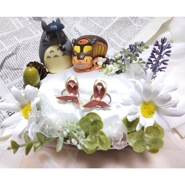 リングピロー トトロ ネコバス ジブリの通販 by orange's shop｜ラクマ