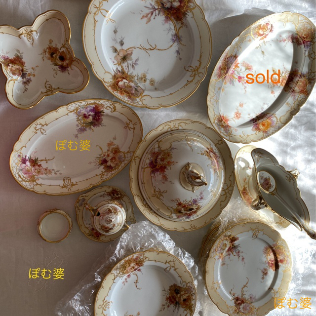 MEISSEN - ☆御参考【KPMベルリン】印象派 印象主義／手描き 金彩