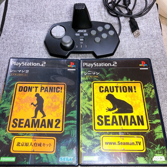 PlayStation2 - シーマン1 シーマン2 シーマイクコントローラーセット