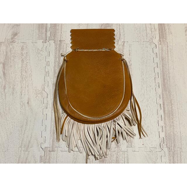 goro's - ゴローズ 美品 ディアスキン腰掛けフリンジバック スモークの