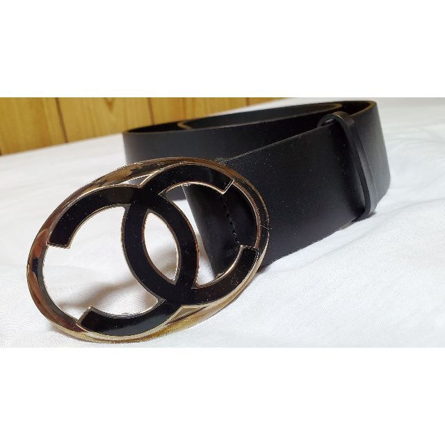 CHANEL - 正規良 シャネル クルーズ ココマークロゴバックルL レザー