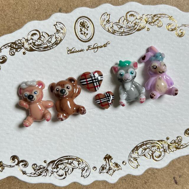 ダッフィー - 3Dネイルパーツ 【ダッフィーフレンズ ダッフィー