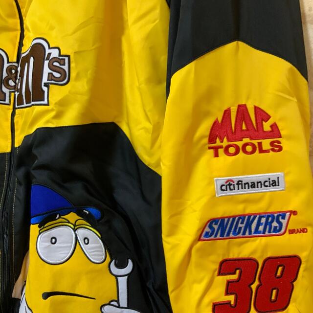 M&Ms レーシングジャケット 2XL エムアンドエムズ イエローブルゾン の