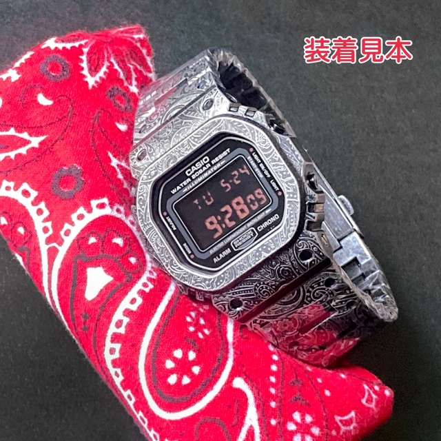 G-SHOCK - raripapu様専用 ペイズリー柄 DW-5600系用 カスタムパーツ