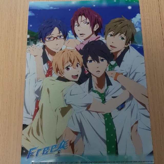 アニメ Free! クリアファイル 七瀬遙 松岡凛 橘真琴 葉月渚 竜ヶ崎怜の
