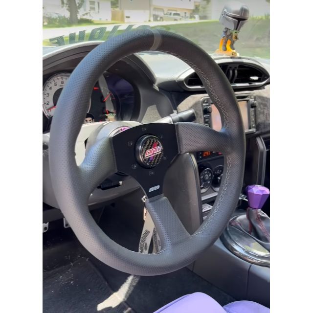 DND ツーリング パンチングレザー レッドステッチ ステアリング USDM