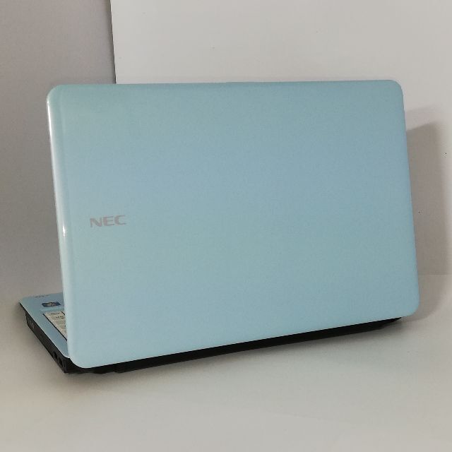 ノートPC NEC LS150BS1TL 水色 4GB RW 無線 Win10の通販 by 中古