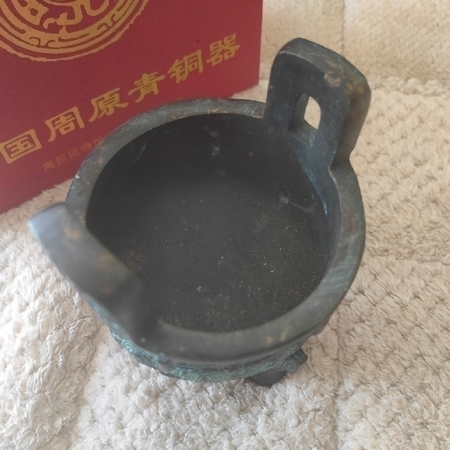 中国青銅器 仿克鼎 1/10サイズレプリカ アンティークの通販 by