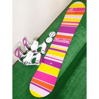 Morrow - MORROW スノーボード 板 151cm ビンディング付き スノボの