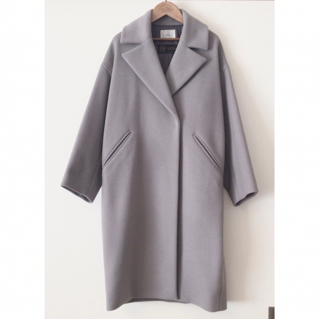 IENA - IENA MANTECO オーバーチェスターコート グレーB 34サイズ 日本