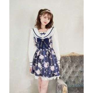 LIZ LISA - LIZLISA ジュエリー柄セットアップ ネイビーの通販 by