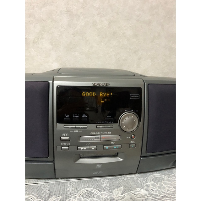 SHARP - 【ジャンク品】Sharp シャープ MD•CDコンポ MD-Z5の通販 by