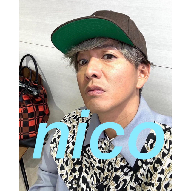 私物 キムタク着 LOVE EAR ART キャップ ブラウンの通販 by にこ's