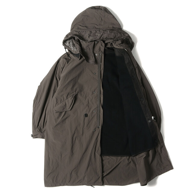 ATON - ATON エイトン コート フード付き モッズコート AIR VENTILE