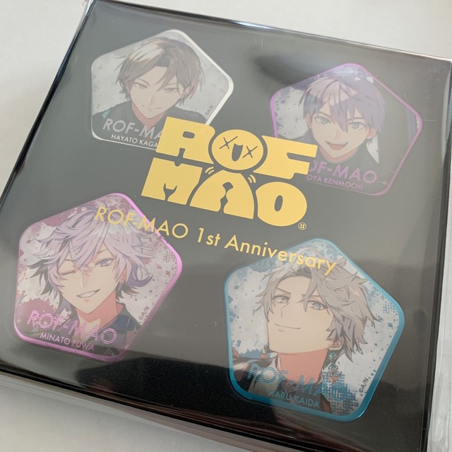 にじさんじ ろふまお 1周年 缶バッジ コンプリートセット 不破湊