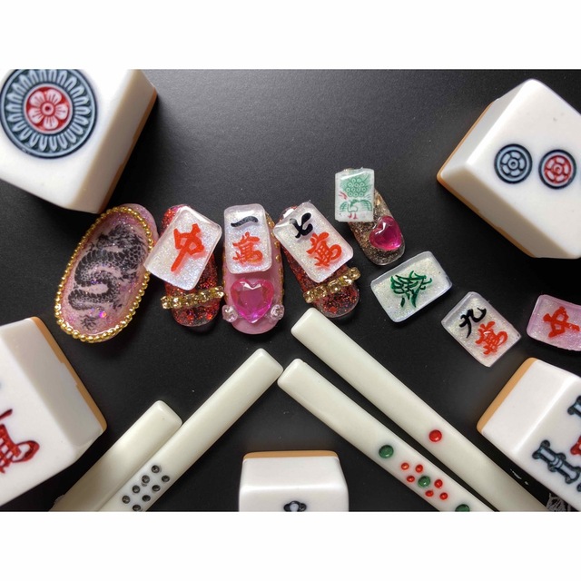 麻雀ネイルパーツの通販 by hitomi♡sweet♡nail｜ラクマ
