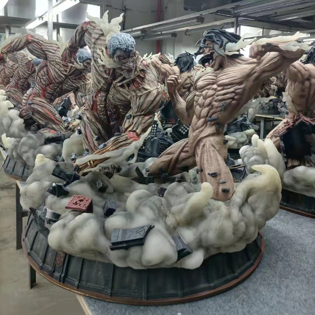 figurama フィギュラマ 進撃の巨人 エレン ライナー フィギュア ガレキ