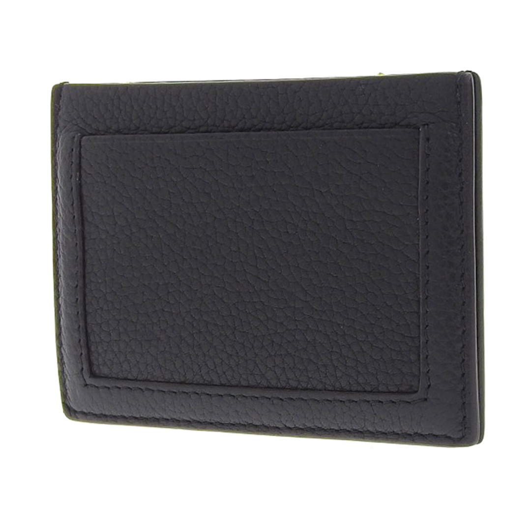 CELINE - セリーヌ カードケース 名刺入れ レザー ブラック×イエローの