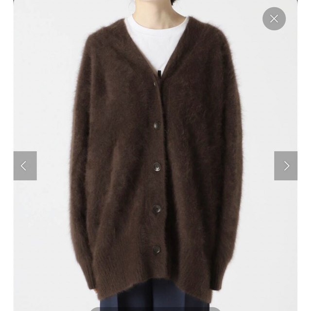 Spick & Span - Spick and span FURKNITワイドVカーディガンの通販 by