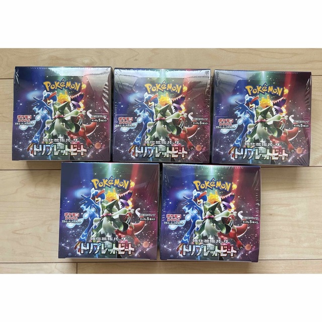 ポケモンカード トリプレットビート 5box シュリンク無し