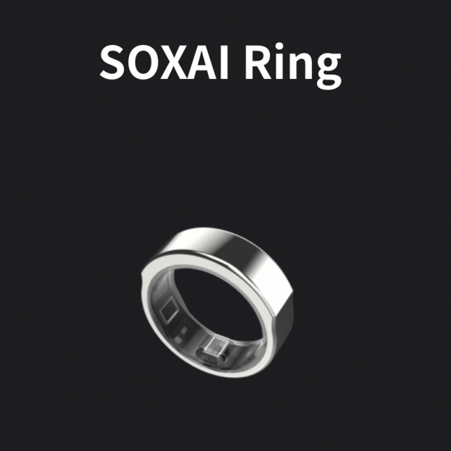 SOXAI Ring マットシルバー20号 日本発スマートリング ヘルスモニタの