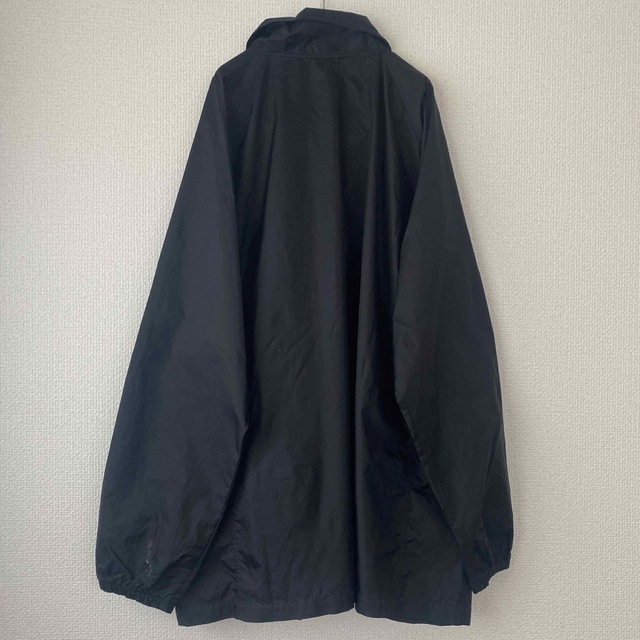 NIKE - NIKE 90s 黒タグ ナイロンジャケット スウッシュロゴ刺繍 黒 赤