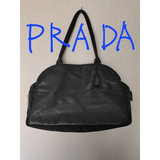 PRADA - PRADA レザーナイロン ミニボストンバッグの通販 by