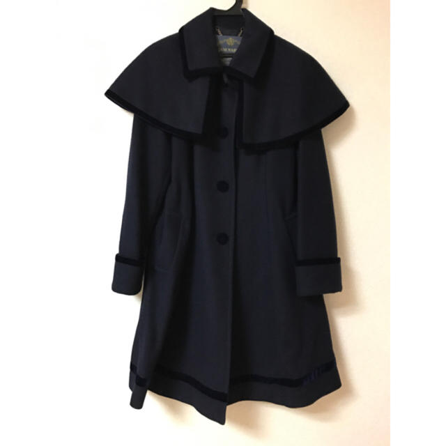 JaneMarple - ベルベットトリミングのケープコートの通販 by 2点以上